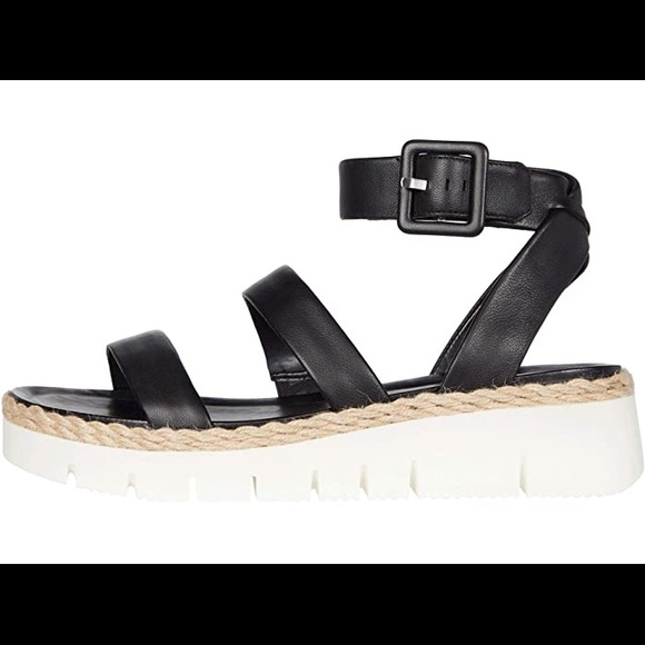 Franco Sarto😀NEW😀Jackson buckle sandal black - Picture 4 of 8